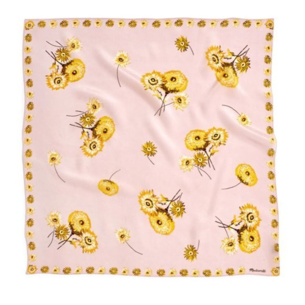 NOWT *Madewell* Women's Silk Bandana! Cream